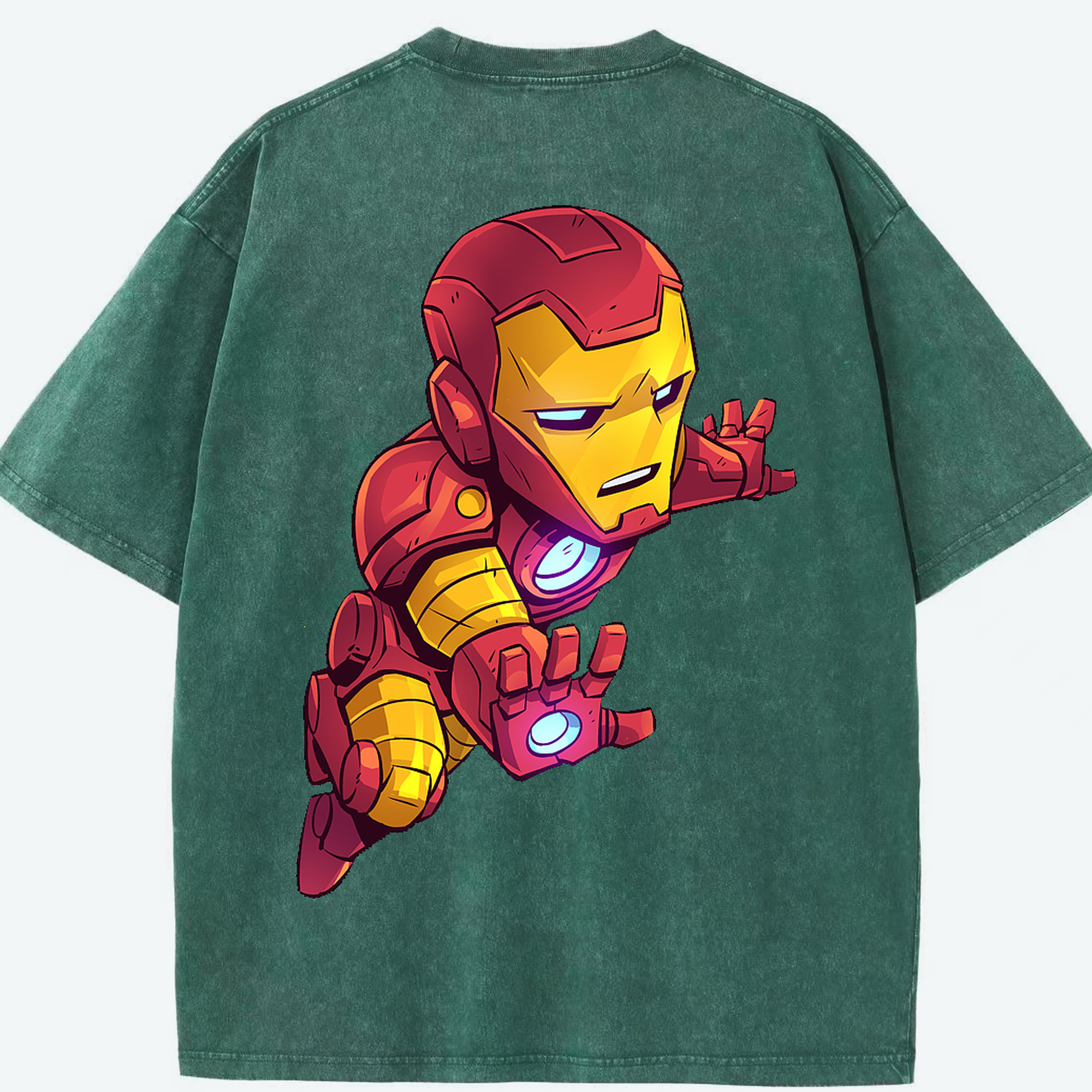 （画像用） アベンジャーズ The Avengers 綿100% ヴィンテージ風 半袖Tシャツ（背面プリント）